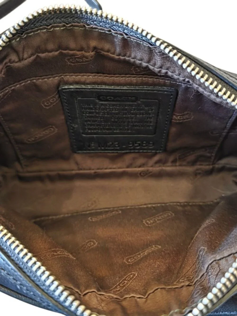 Vintage Coach 9589 Black Legacy West Mini Camera Crossbody Bag